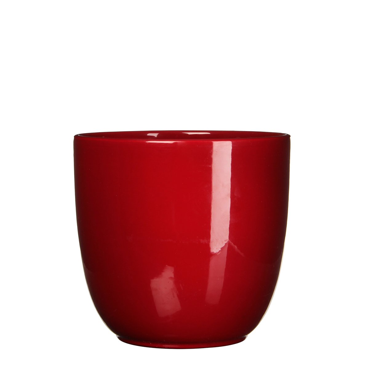 Mica Decorations - Pot de Fleur Tusca - H23 x Ø25 cm - Rouge Foncé