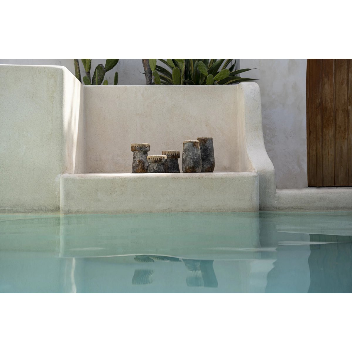 Bazar Bizar - Kandelaar 'Pretty Holder' (Antiek Grijs, L)