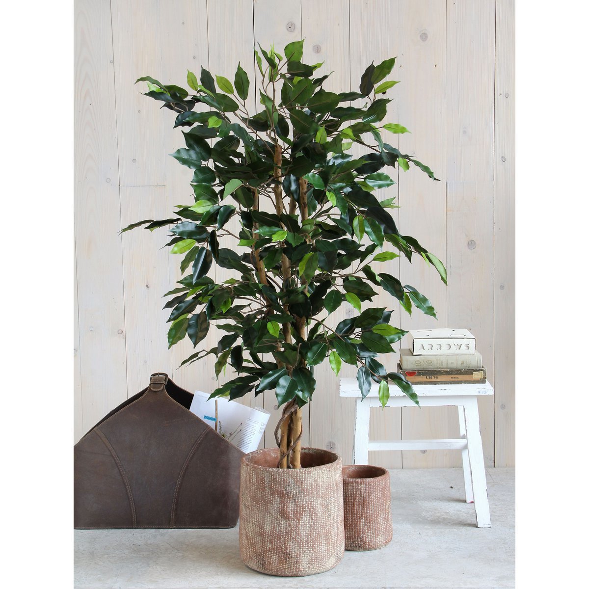 Mica Decorations - Ficus Kunstplant - H110 x Ø65 cm - Groen