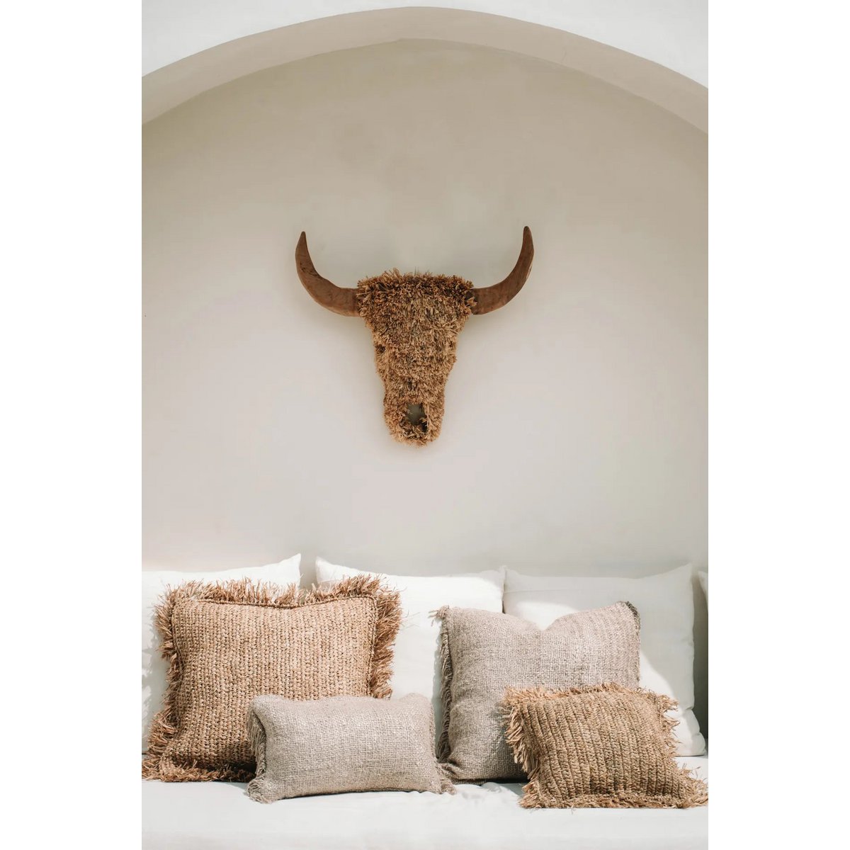 Bazar Bizar - Muurdecoratie 'Raffia Toro' (Naturel)