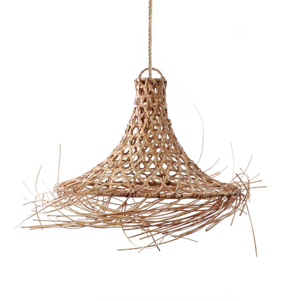 Bazar Bizar - Hanglamp 'Mykonos' (Naturel, M)