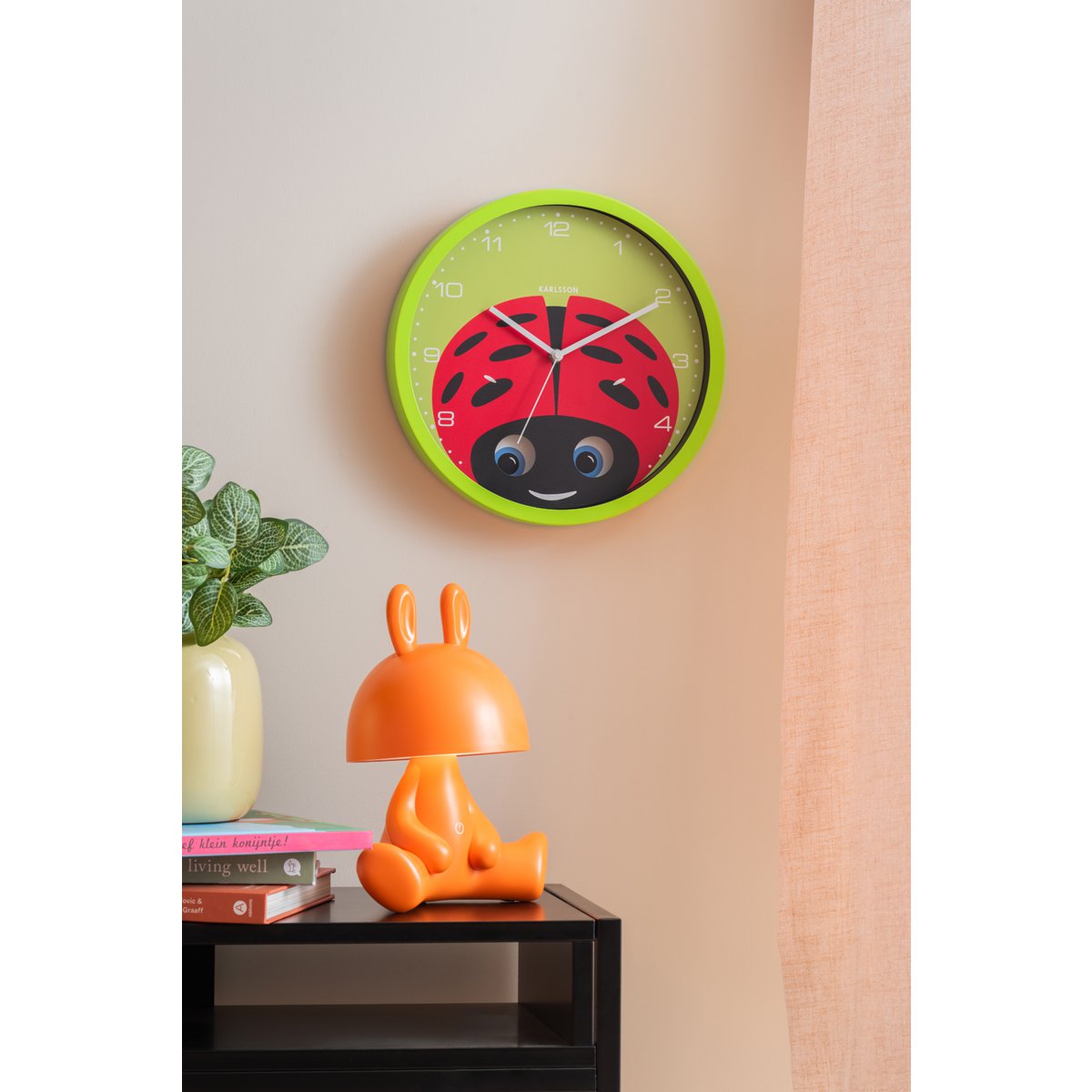 Karlsson - Horloge murale coucou coccinelle - KA5997GR