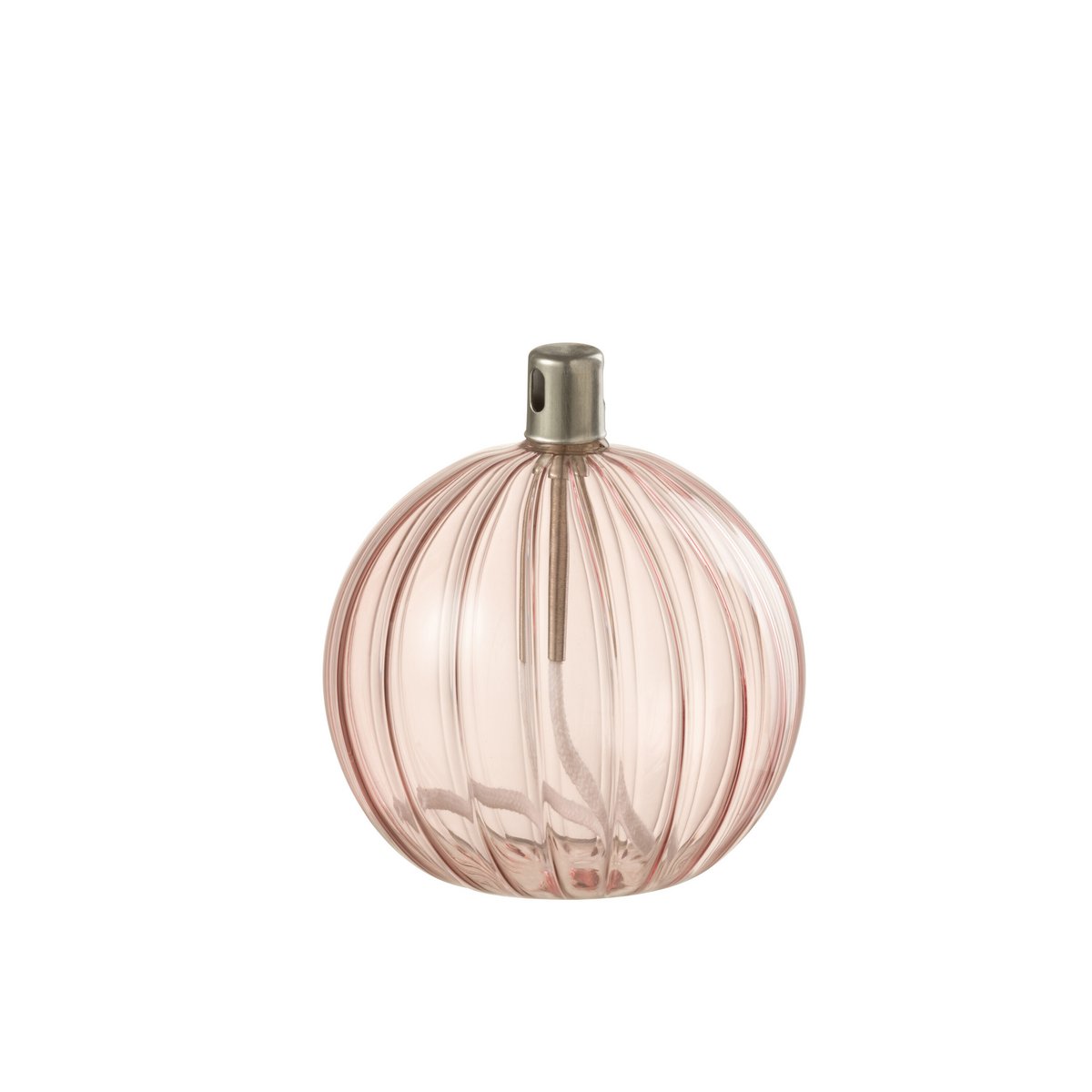 J-Line - Côtes de lampe à huile - Verre - Rose - Petit