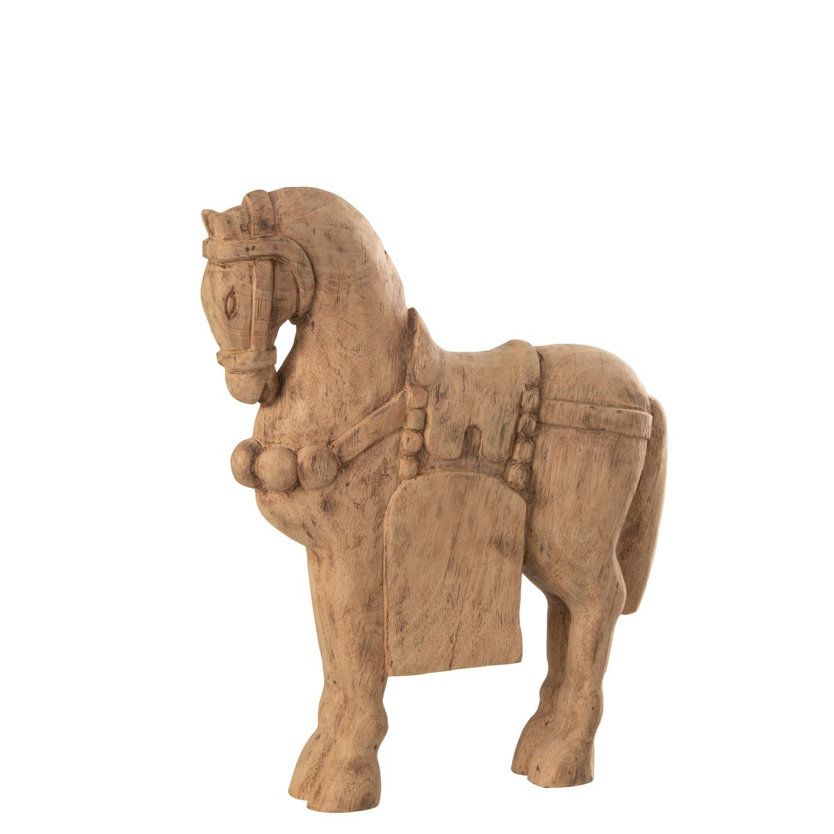 J-Line – Figur Cheval – Bois – Natur – Groß