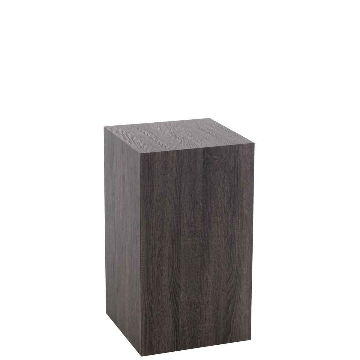 J-Line - Socle Rectangulaire Gris MDF/Placage Petit