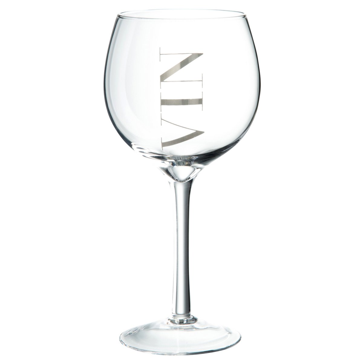 J-Line - Verre à vin - Blanc - Argent