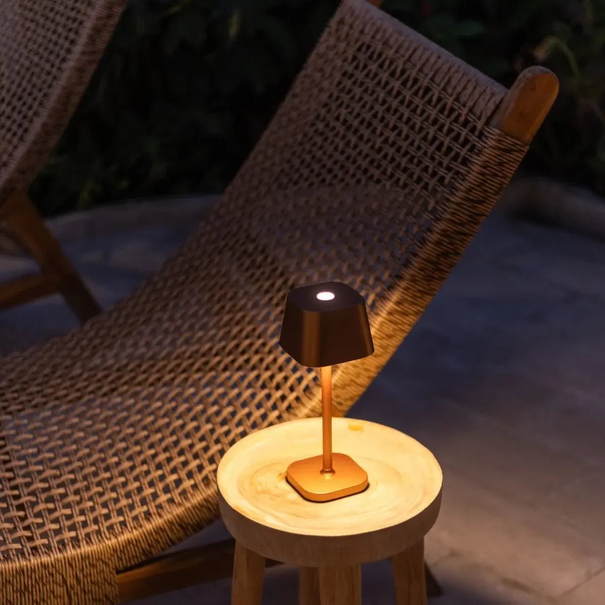 Tavellio-Amsterdam - Ava koperen - Oplaadbare tafellamp | Stijlvol, draadloos en dimbaar