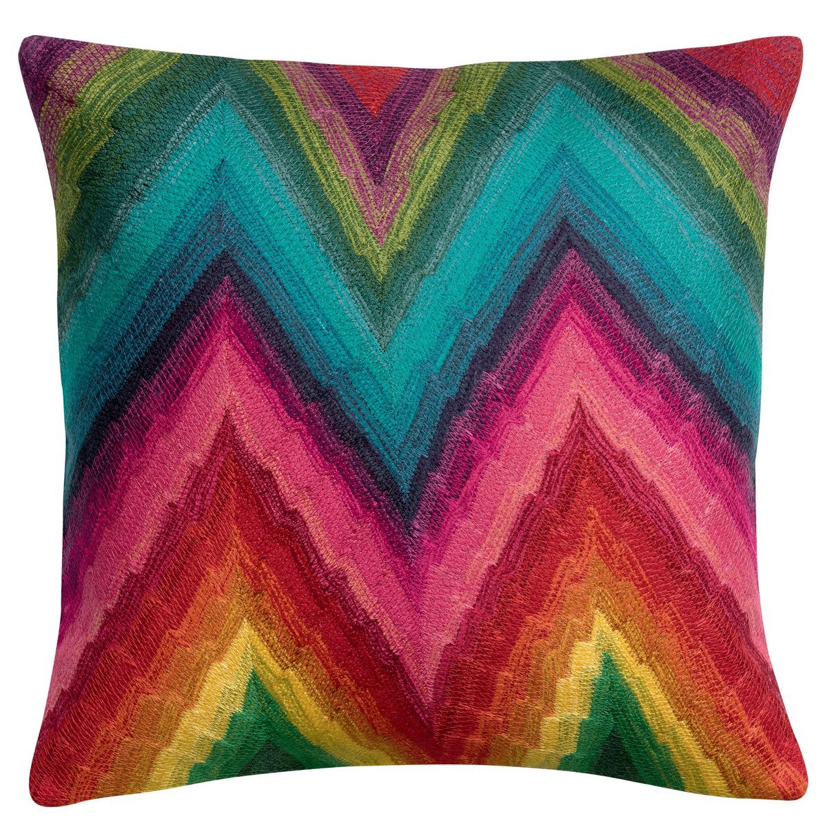 VIVARAISE - Coussin Emilia brodé Multicolore 45 x 45