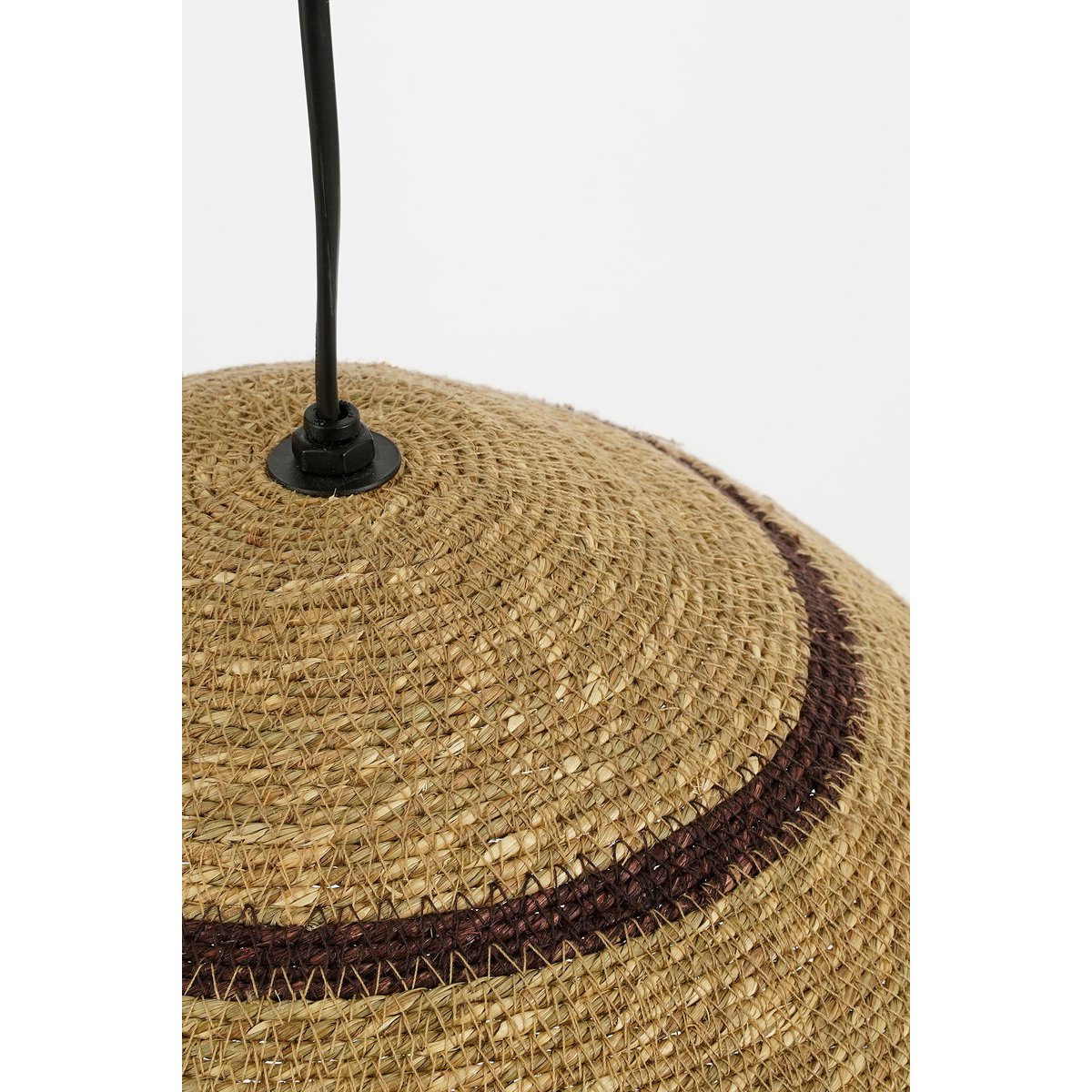 Mica Décorations - Lampe à suspension Joulz - H16 x Ø36 cm - Jute - Marron clair