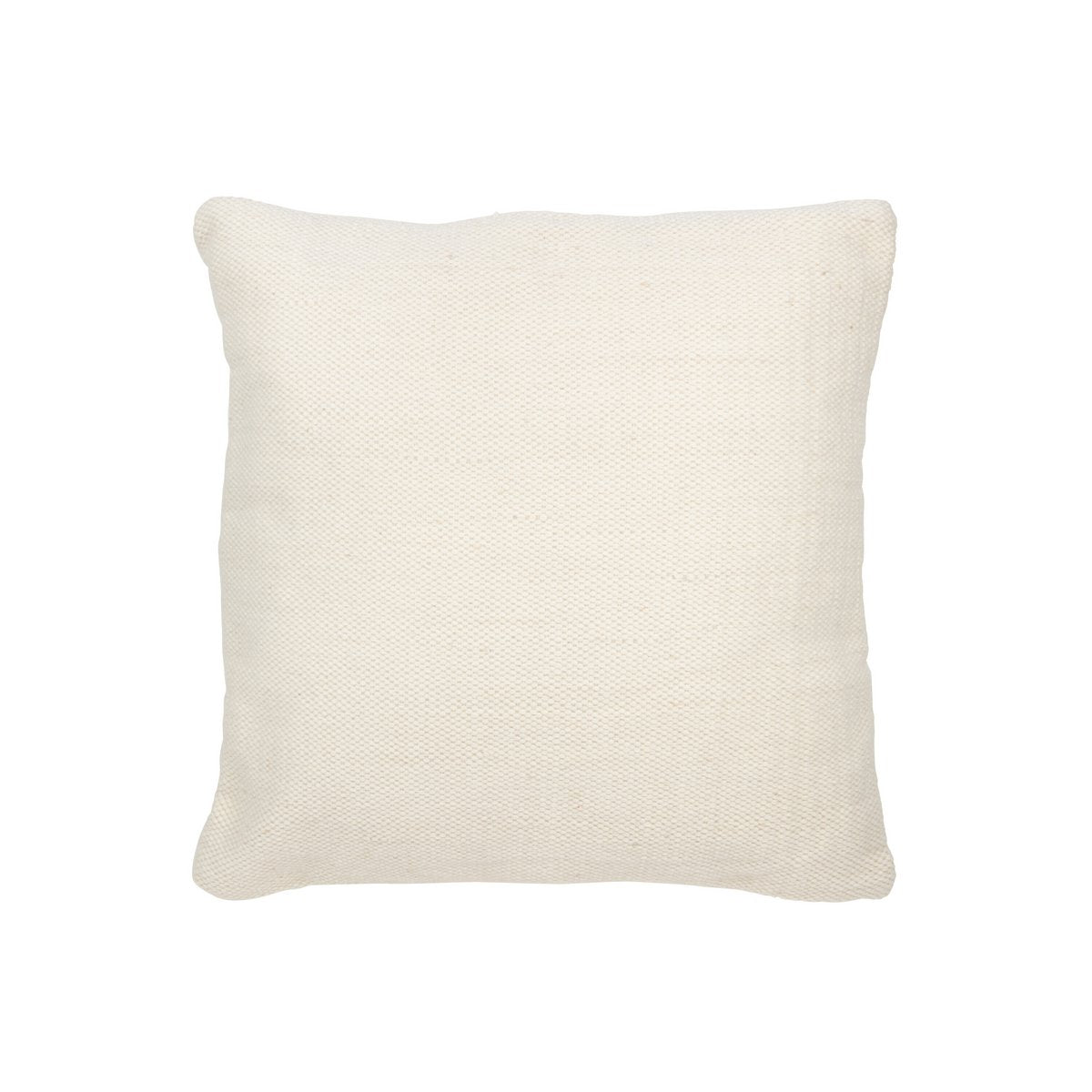 J-Line - Coussin tissé - Laine - Crème - Grand