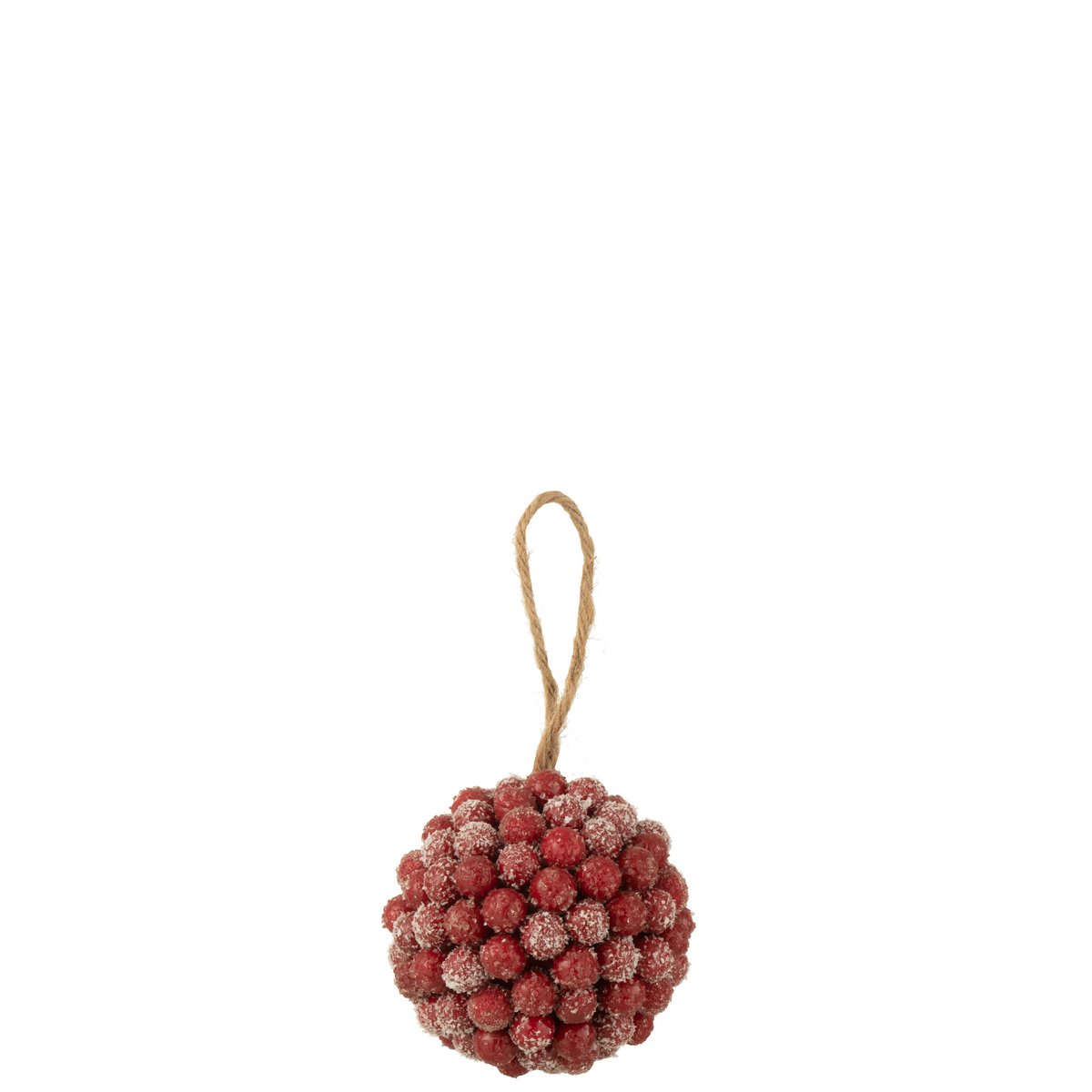 J-Line - Weihnachtskugel 'Beeren' (Größe M, Rot)