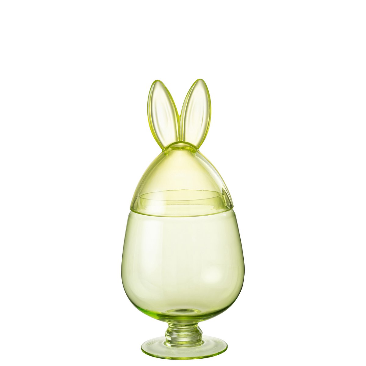 J-Line - Pot de conservation Lapin - Verre - Vert - Moyen