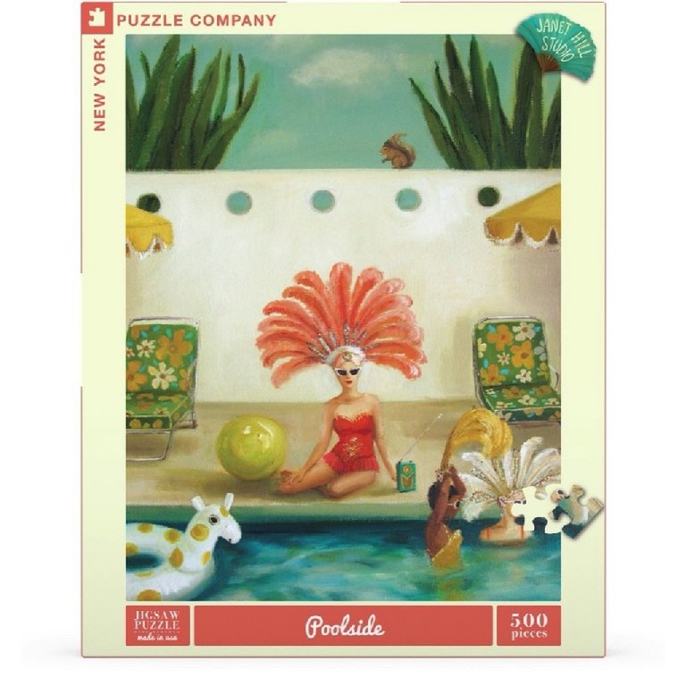 New York Puzzle Company - Puzzle 'Bord de piscine' (500 pièces)