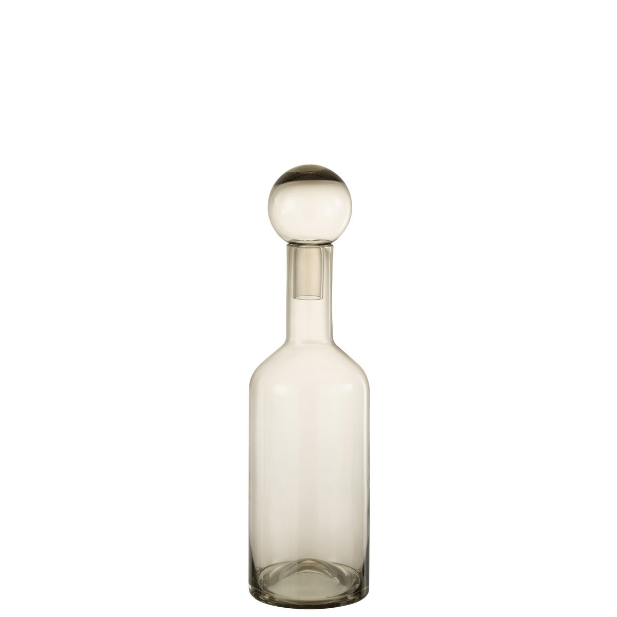 J-Line - Flasche Deco Norma Glas Grau Medium