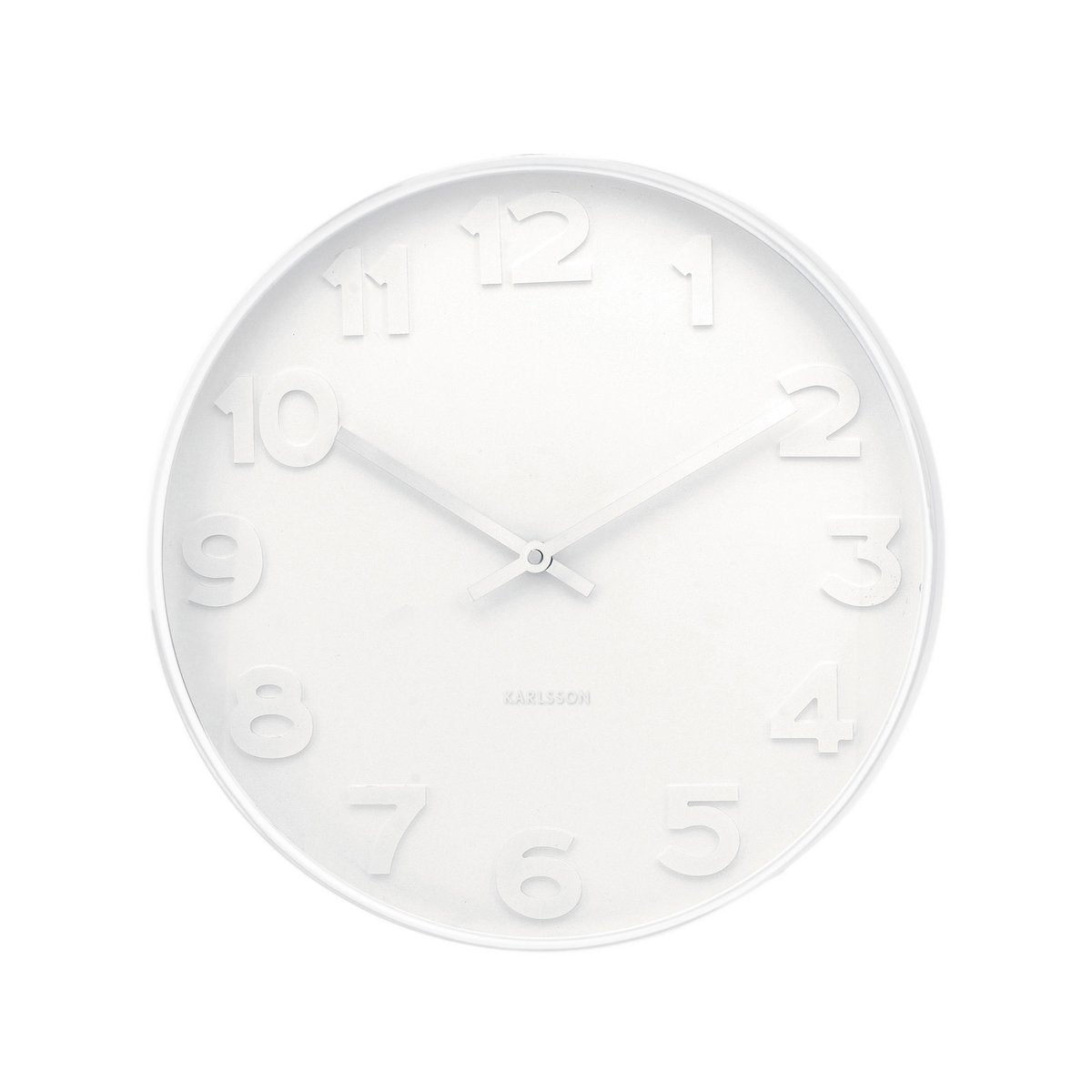 Karlsson - Horloge murale M. Chiffres blancs - KA5636