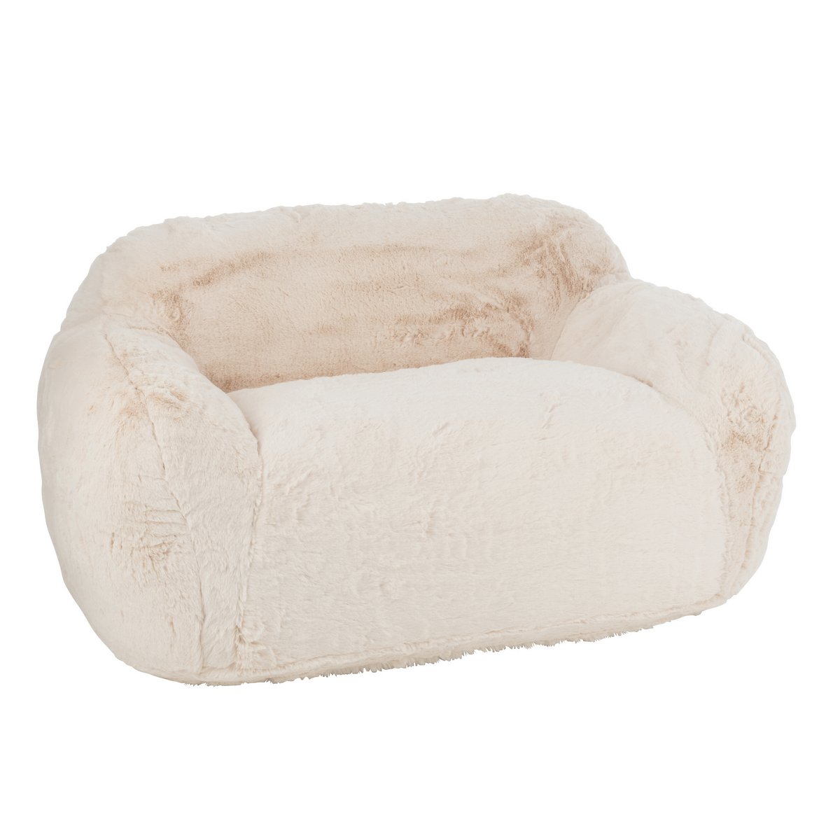 J-Line - Sofa Cutie Polyester Creme Groß