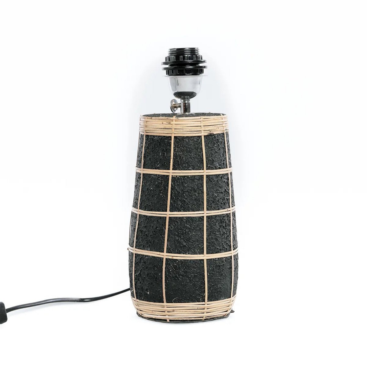 Bazar Bizar - Lampe de table 'Skiathos' (Noir Naturel)