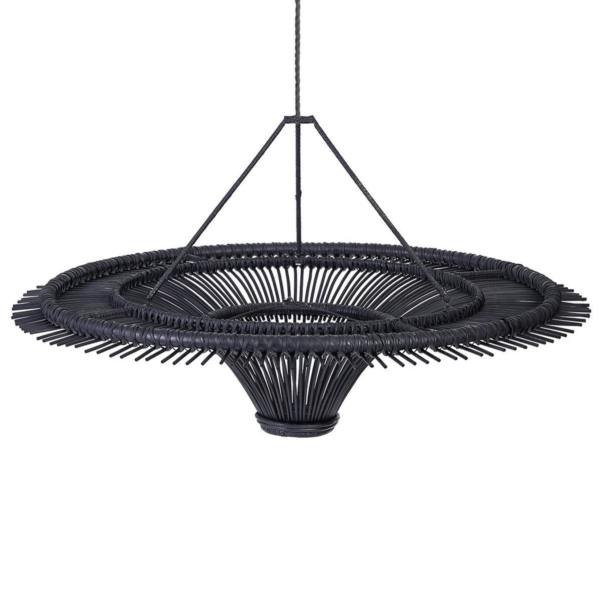 Bazar Bizar - Lampe suspendue 'Sky' (Noir, XXL)