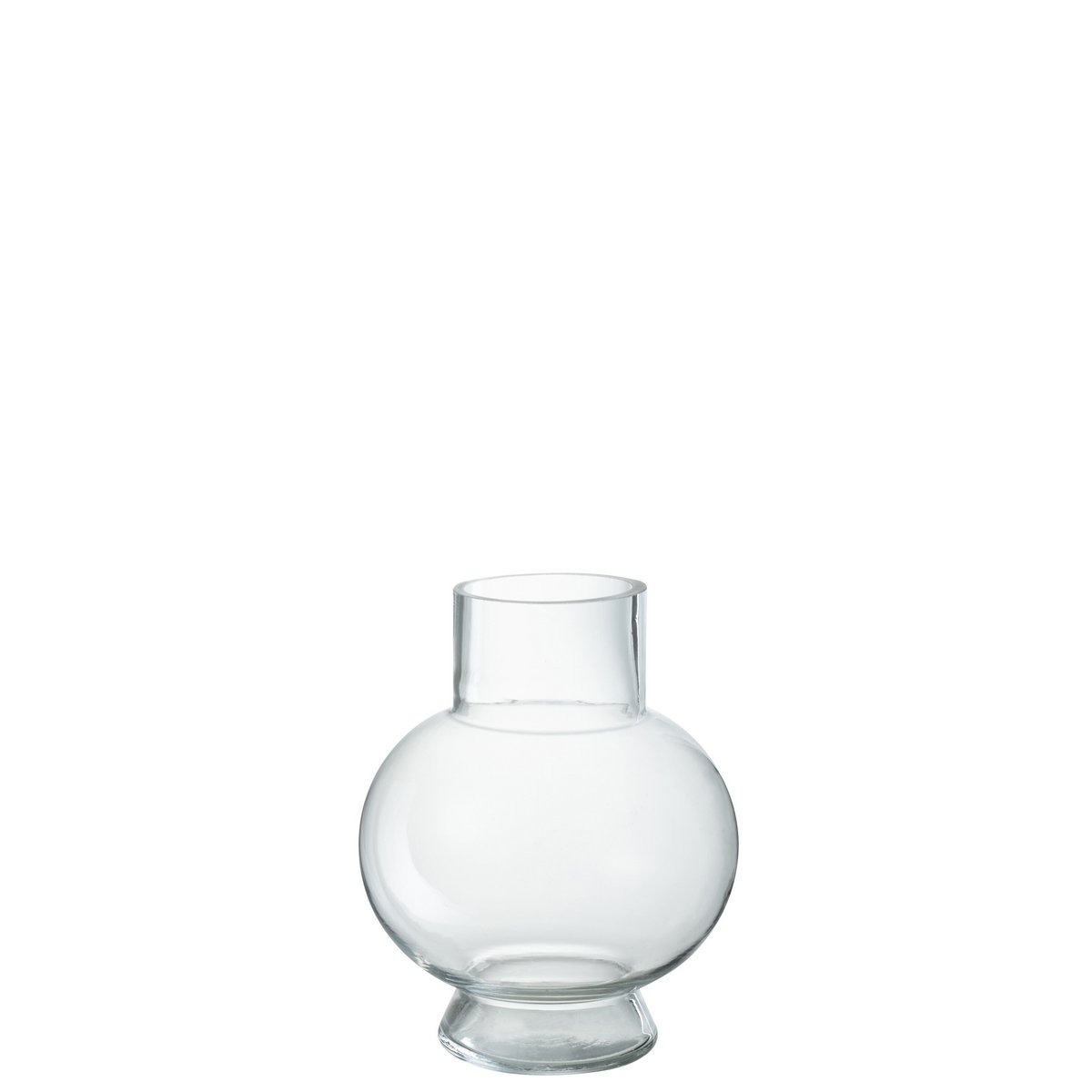 J-Line - Vase Kugelglas Transparent Klein