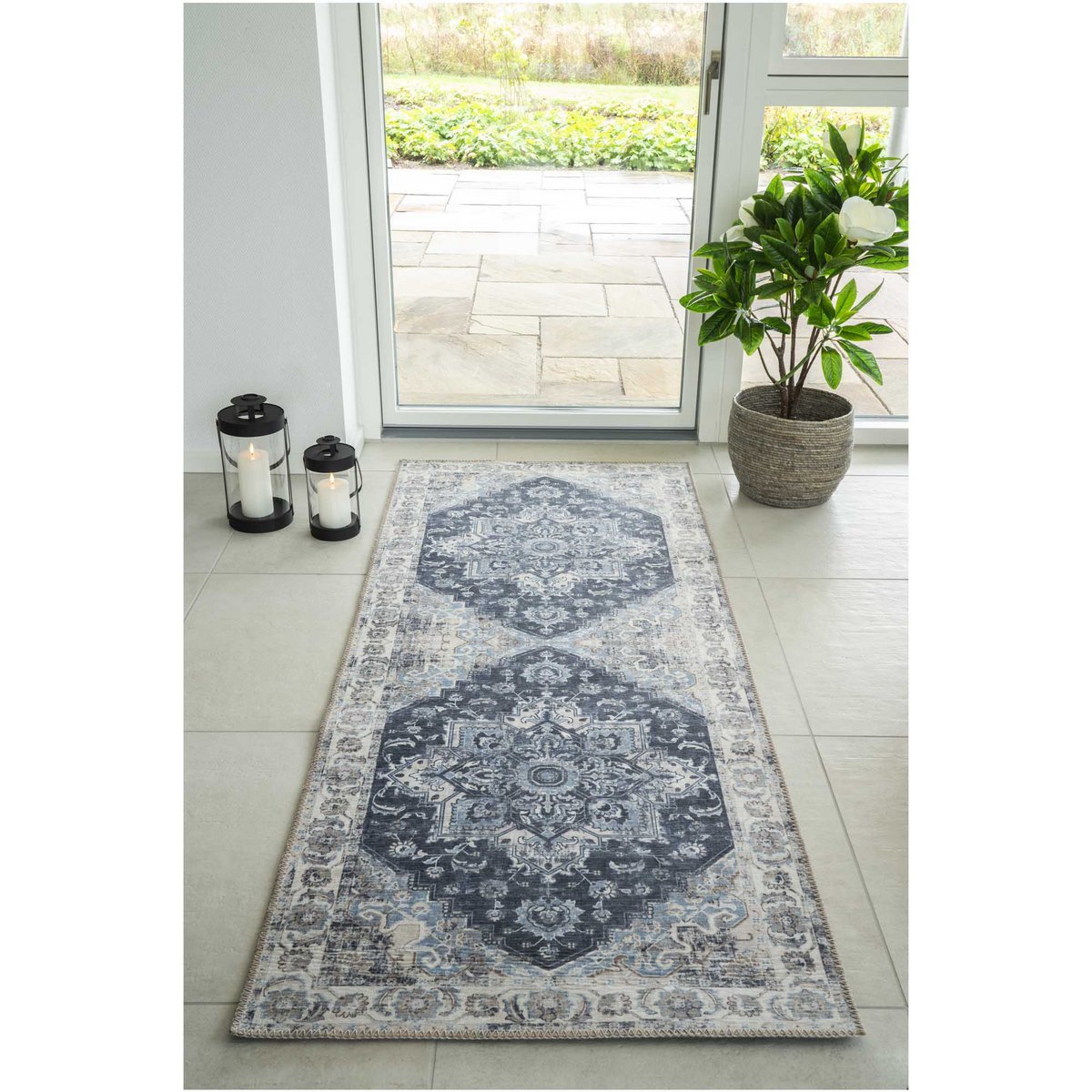 House Nordic - Tapis de couloir Havana - Bleu