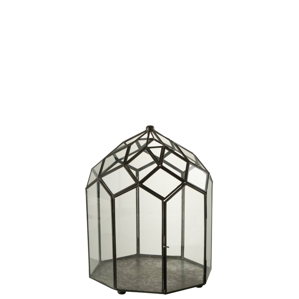 J-Line - Terrarium Glas/Metaal Zwart Medium