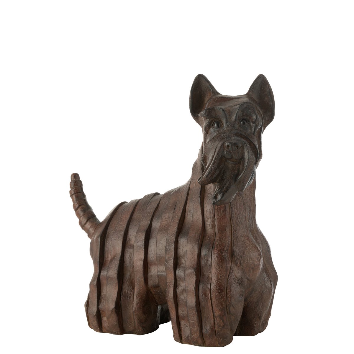 J-Line - Chien Scots Terrier Moderne Résine Marron Grand