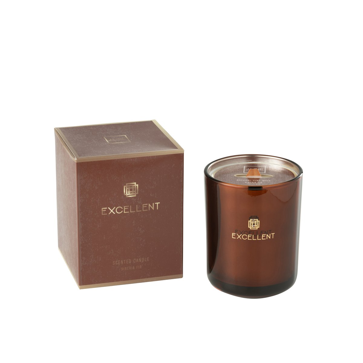 J-Line - Bougie parfumée Excellent Sibérie - Marron - M - 80U