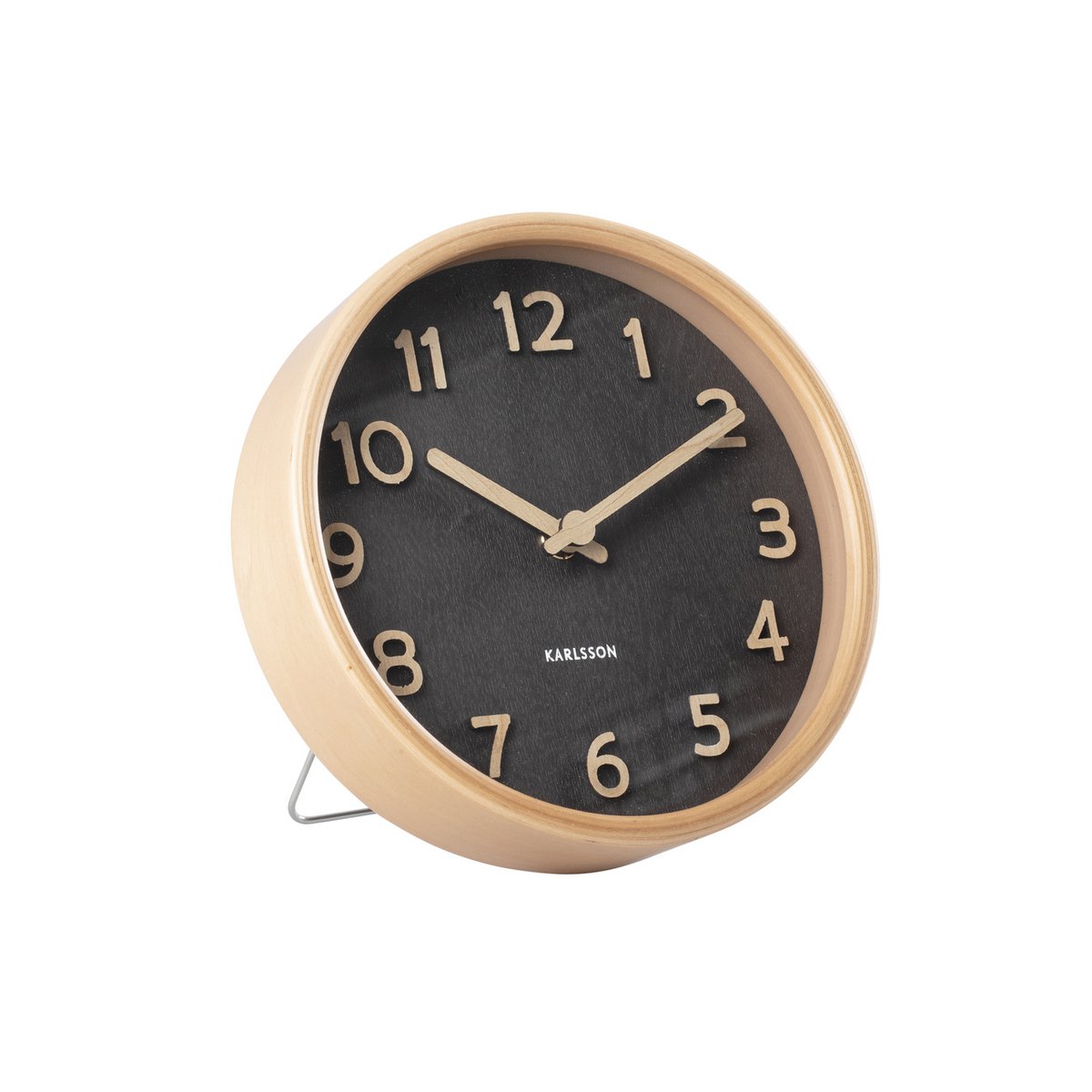 Karlsson - Horloge de table Pure Wood Grain - KA5875BK