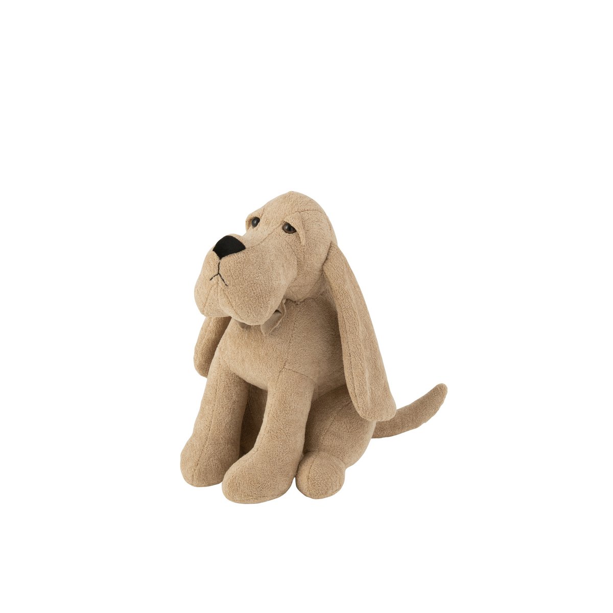 J-Line - Bouclé-Türstopper 'Hund mit Fliege' (Beige)