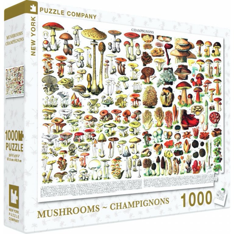 New York Puzzle Company - Puzzle 'Pilze ~ Pilze' (1000 Teile)