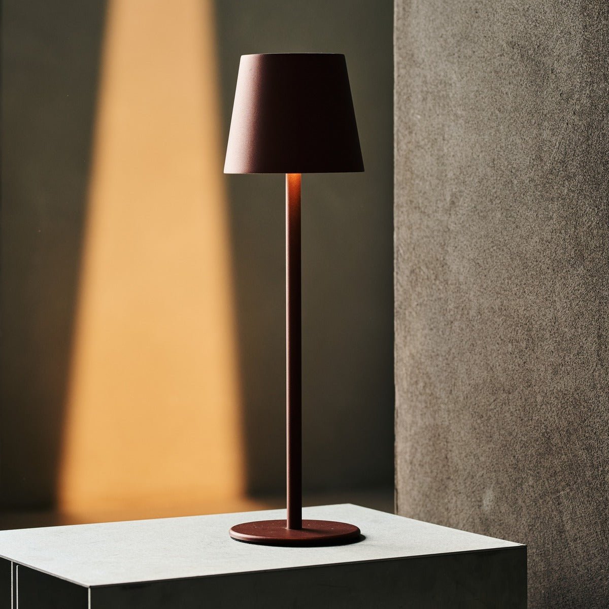 Tavellio-Amsterdam - Jasper Bronze - Draadloze lamp met batterij L metaal, dimable & 3 lichtstadia