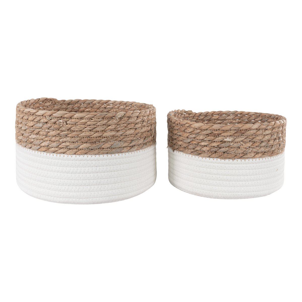 House Nordic - Paniers Tanta - Blanc/naturel, lot de 2