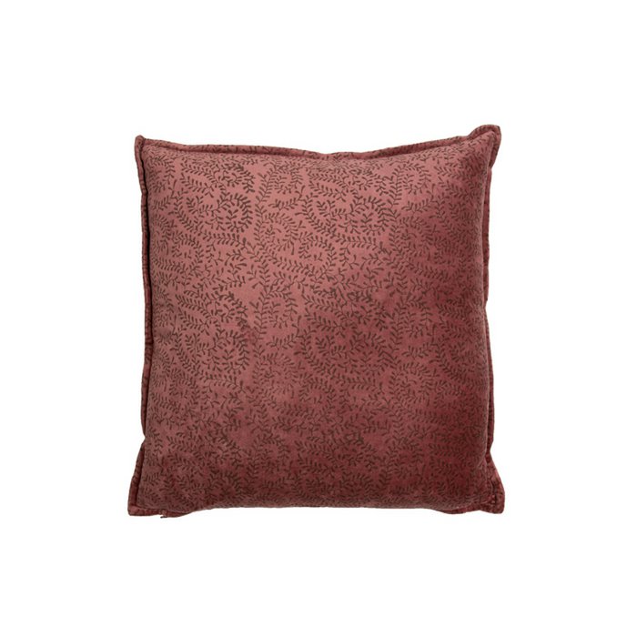 Mme. Bloom - Coussin décoratif en velours 'Marina' (45cm x 45cm, Rose)