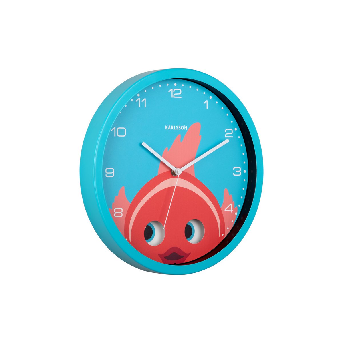 Karlsson - Horloge murale Peekaboo Poisson Rouge - KA5997LB