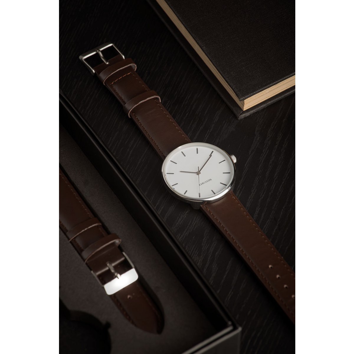 Karlsson - Montre Minimal acier - KA5904WH