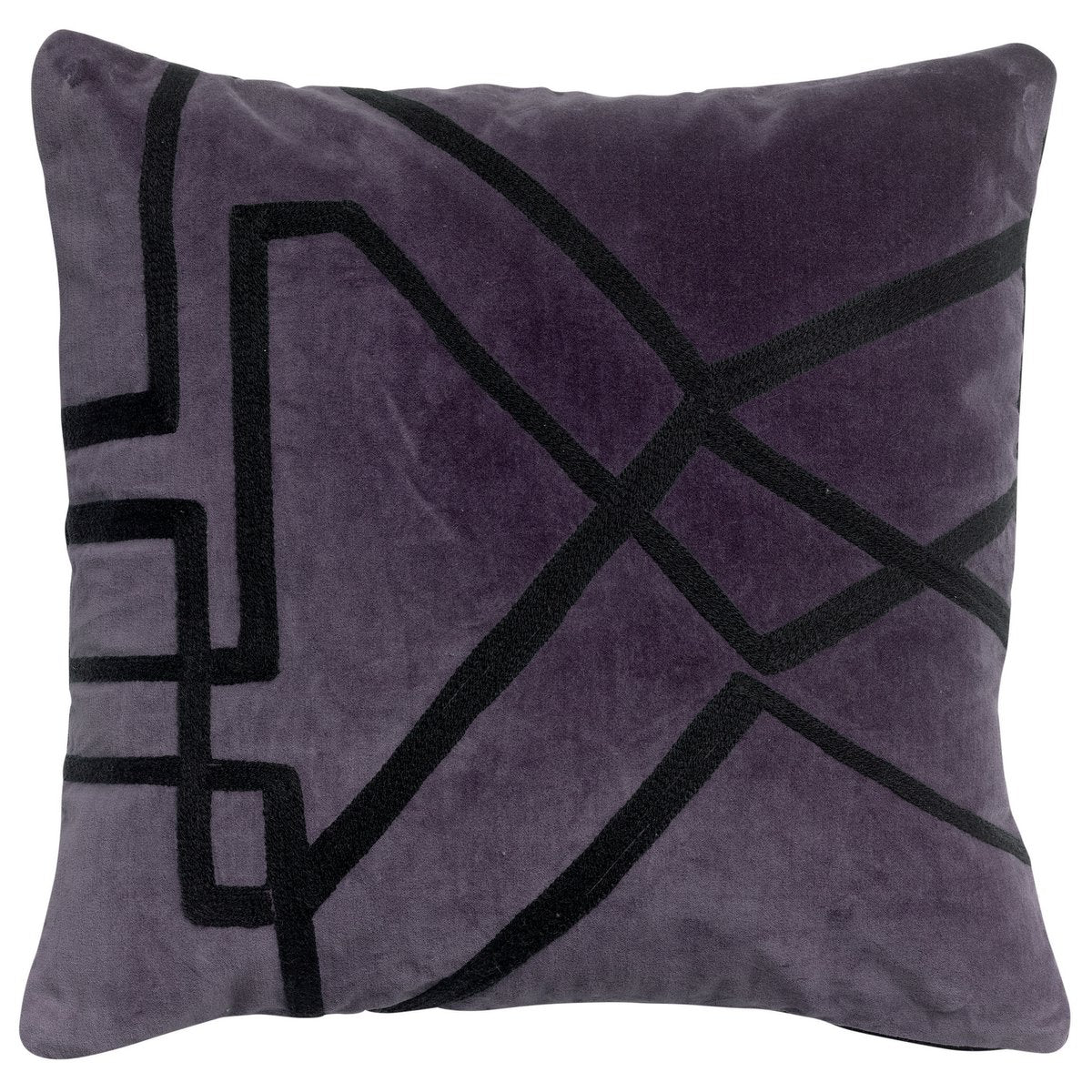 VIVARAISE - Coussin Fara brodé Raisin 45 x 45