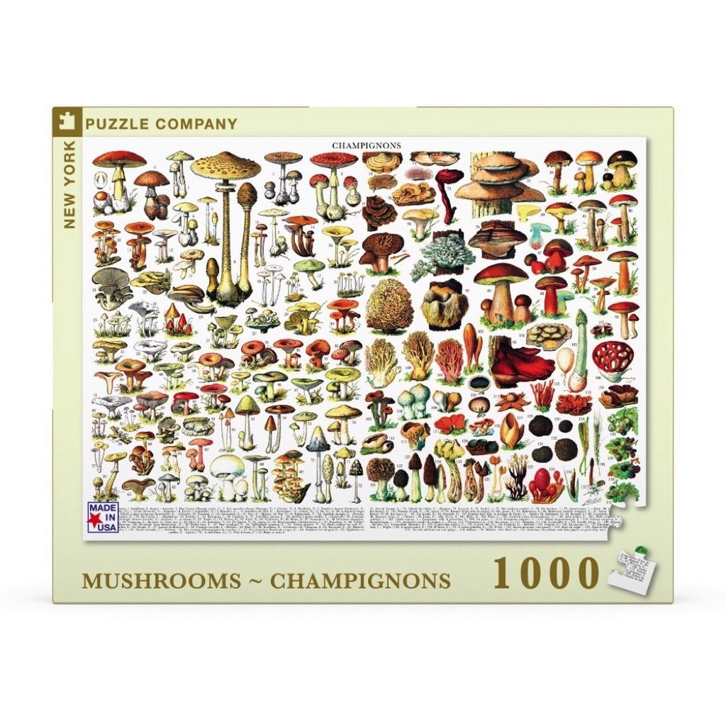 New York Puzzle Company - Puzzle 'Champignons ~ Champignons' (1000 pièces)