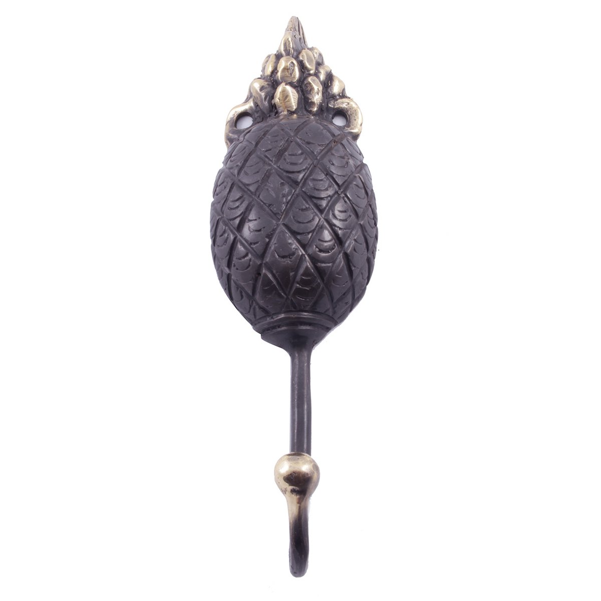 Pole to Pole - Brass Pineapple Hook (Set of 5)