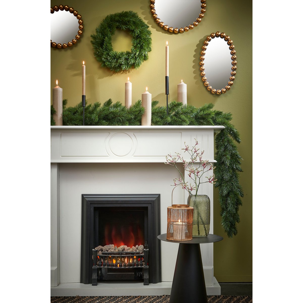 Maison d'Abri® - Camden Weihnachtskranz - Ø60 cm - Grün