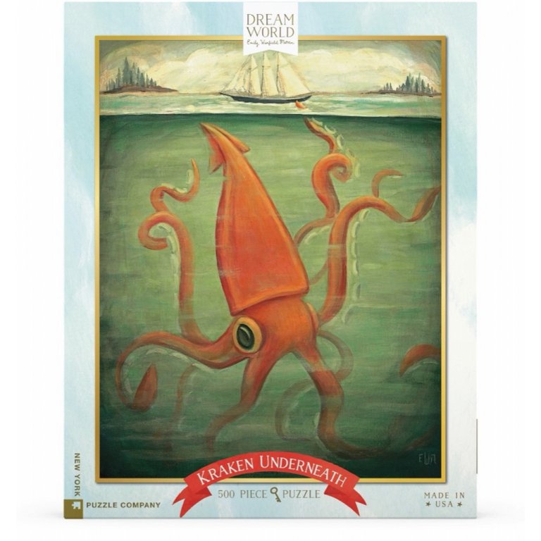 New York Puzzle Company - Puzzel 'Kraken Underneath' (500 stukjes)