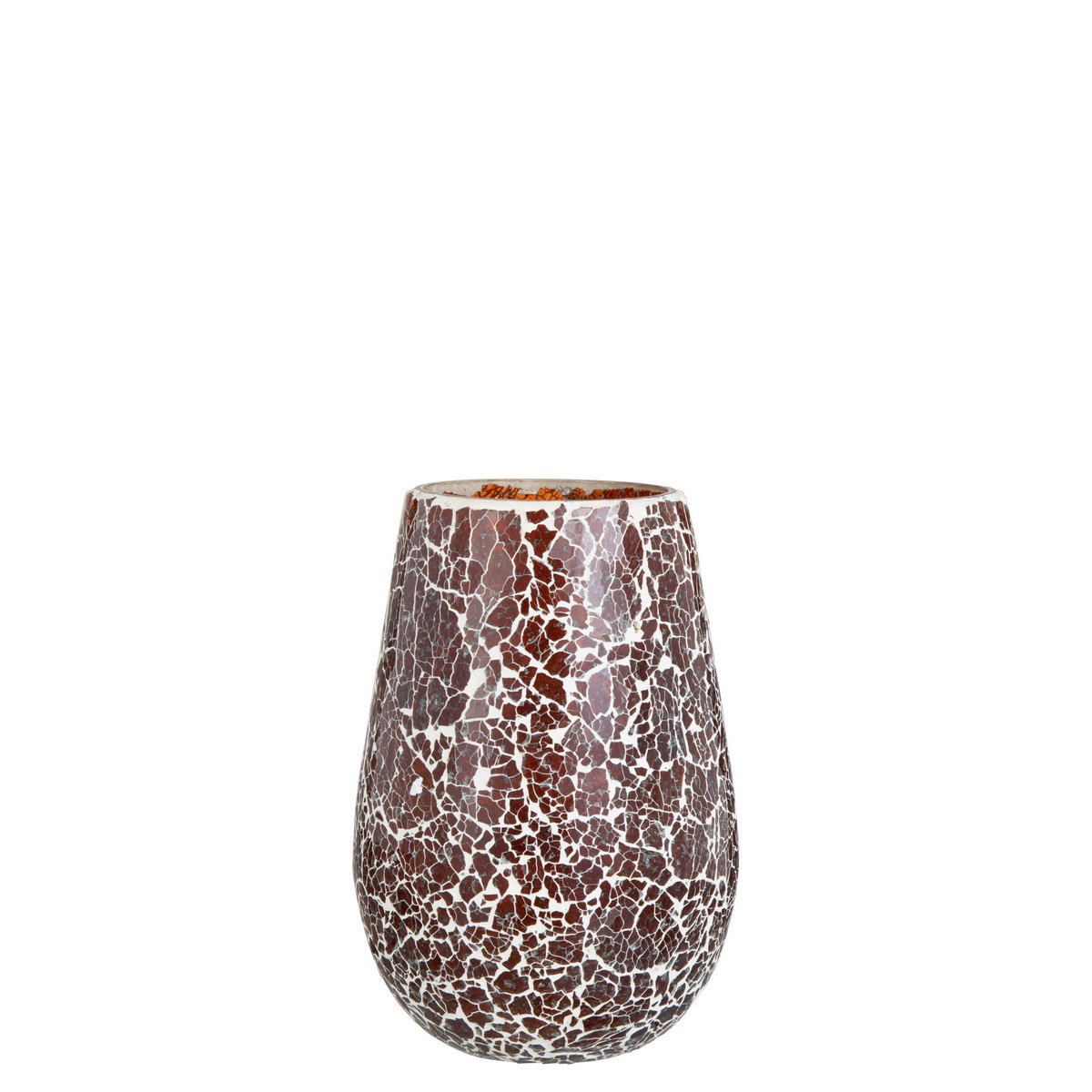 J-Line - Bougeoir Ali - Verre - Marron - Grand