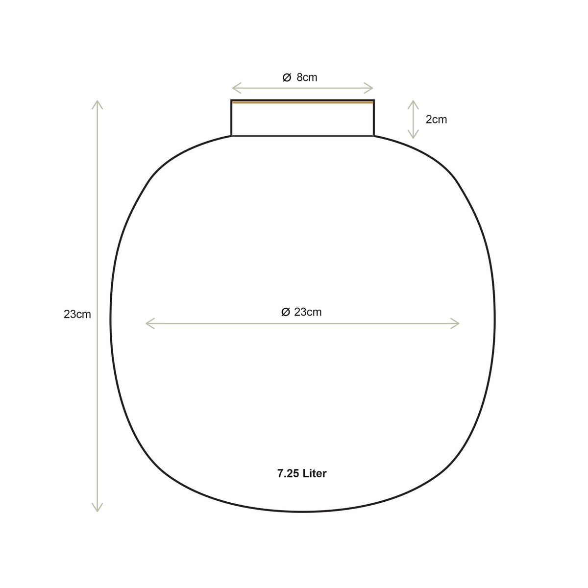 Pip Studio - Vaas Metaal Lichtblauw 23cm