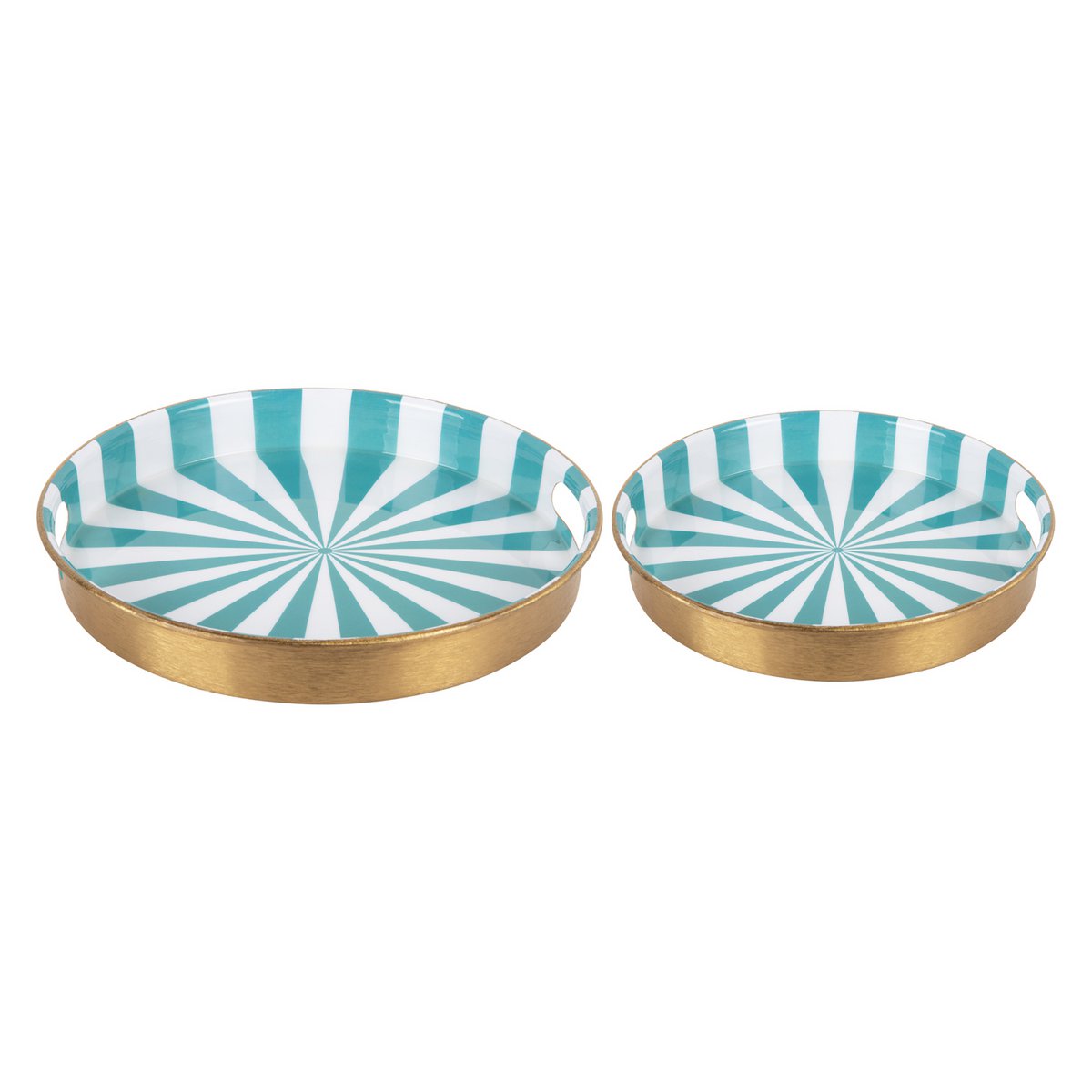 Present Time - Dienbladenset Candy Swirl, set van 2 stuks - PT4205BL