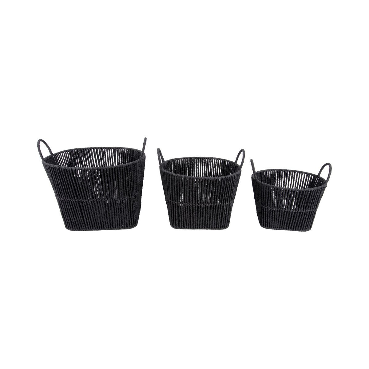 Present Time - Panier Set Store, lot de 3 - PT4082BK