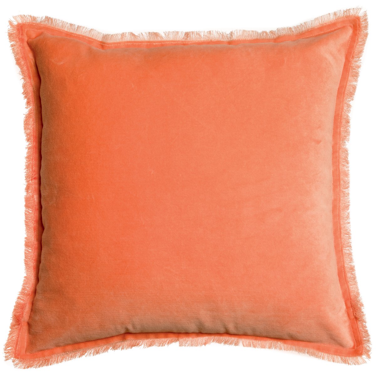 VIVARAISE - Coussin uni Fara Goyave 45 x 45