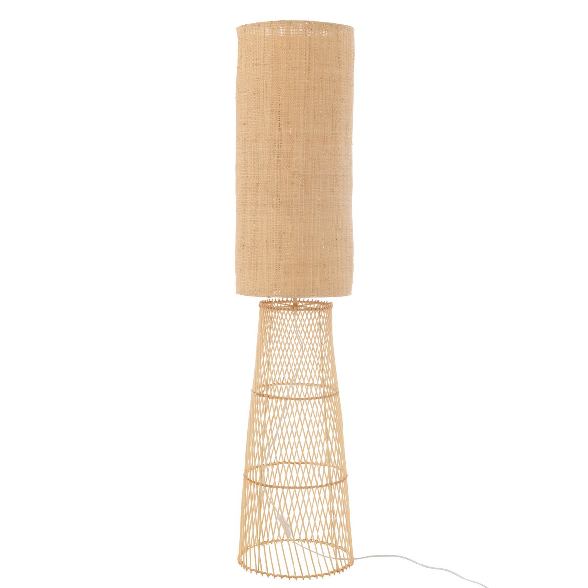 J-Line - Lampe Room Lin/Bambou Naturel