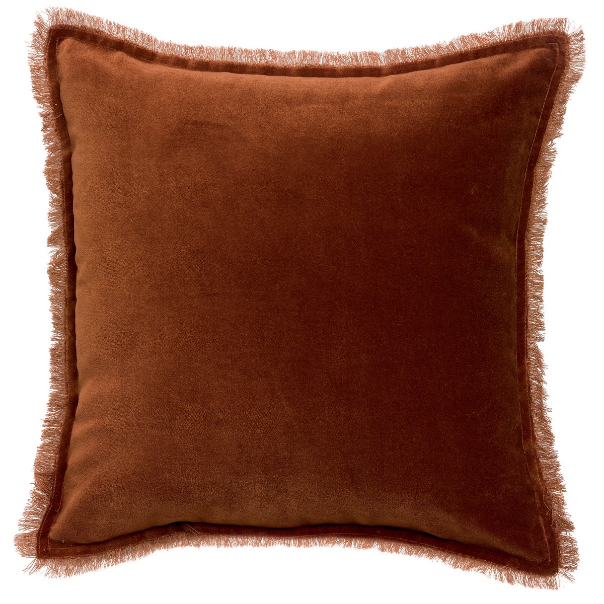 VIVARAISE - Coussin uni Fara Caramel 45 x 45