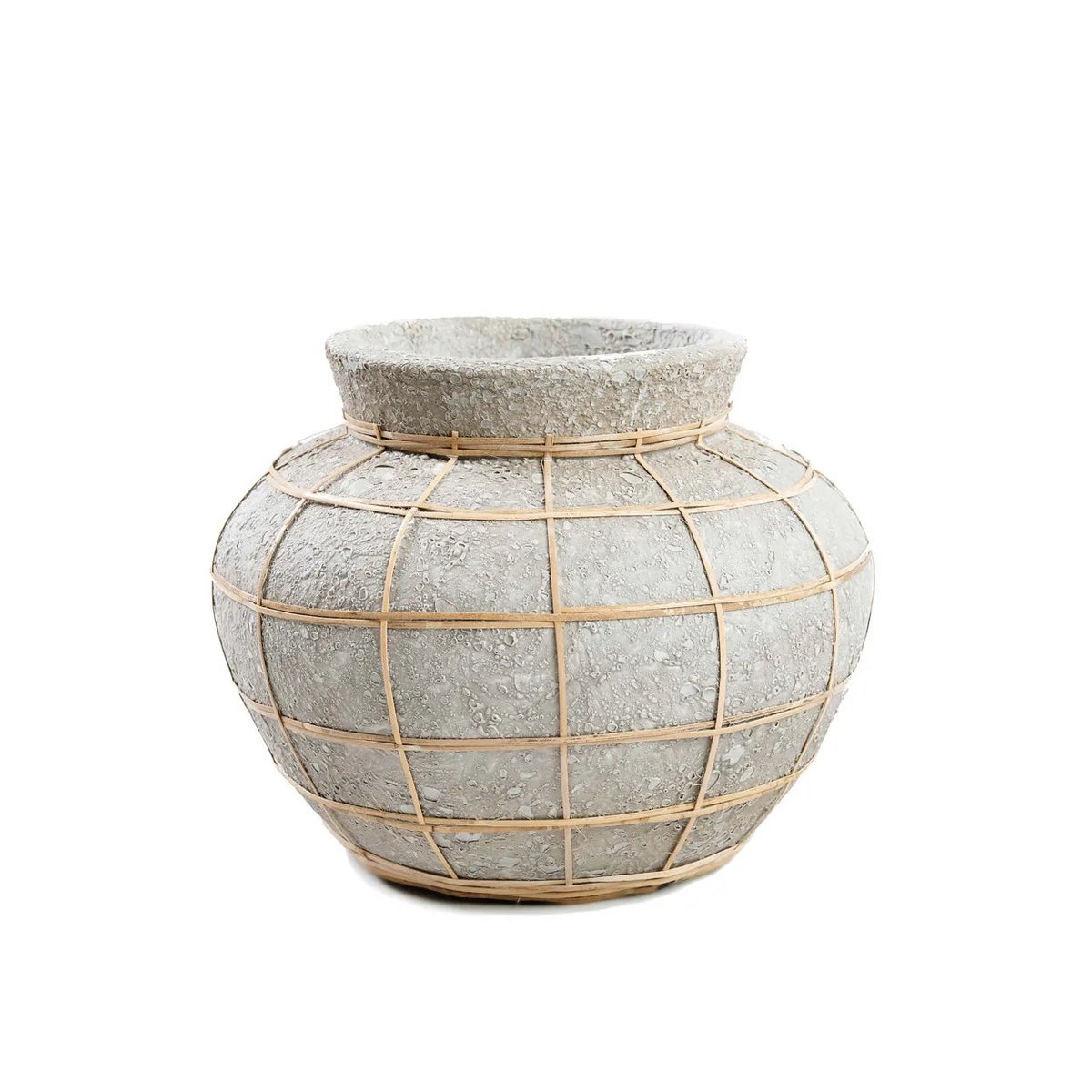 Bazar Bizar - Vase 'Belly' (Beton Natur, S)