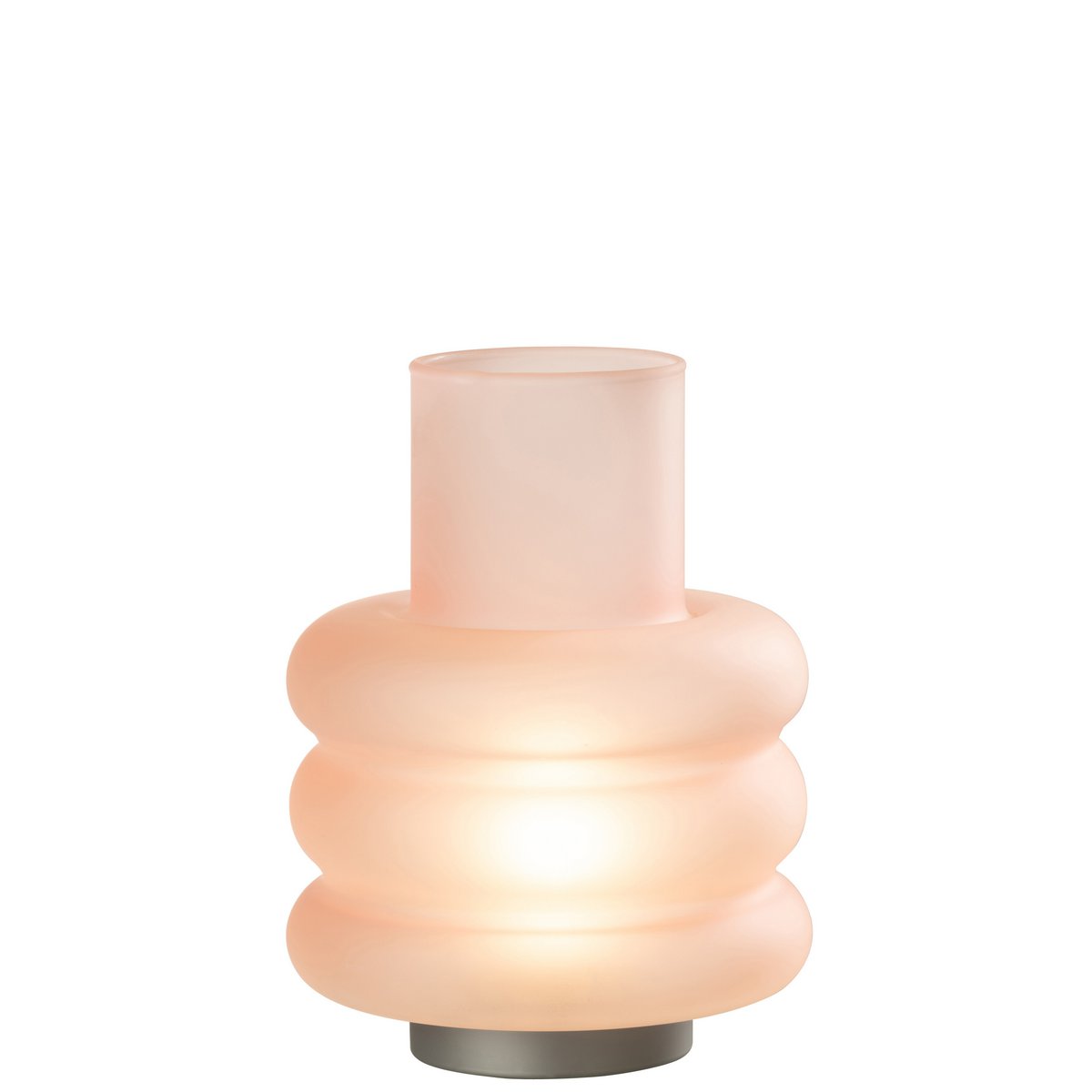 J-Line - Lampenringe - Glas - Rosa - LED