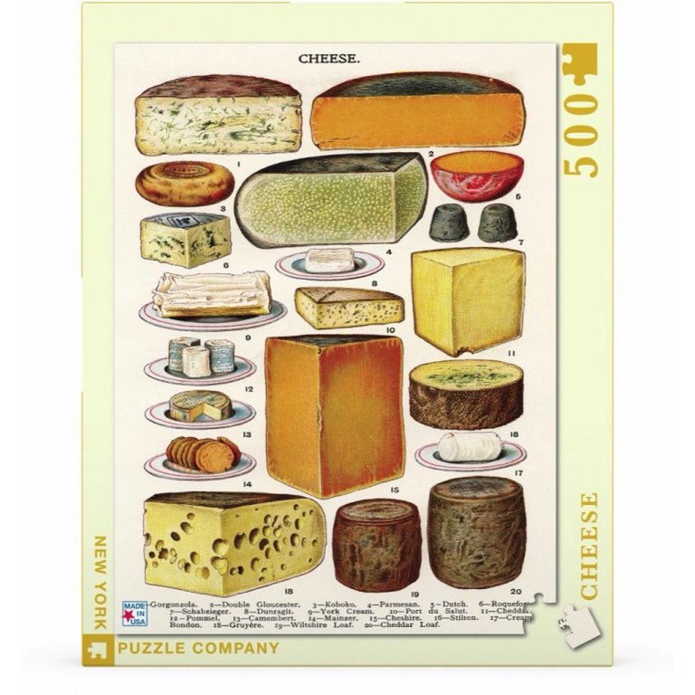 New York Puzzle Company - Puzzle 'Fromage' (500 pièces)